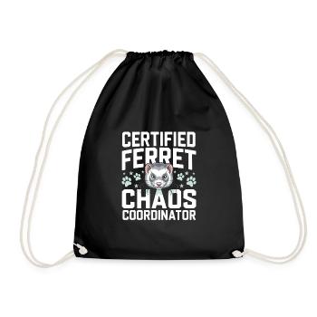 Propriétaire de furet, Amateur de furets, Bonbons - Sac de sport léger - noir - Devant