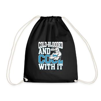 Lizard People Reptile Conspiracy And Secret - Drawstring Bag - black - Front