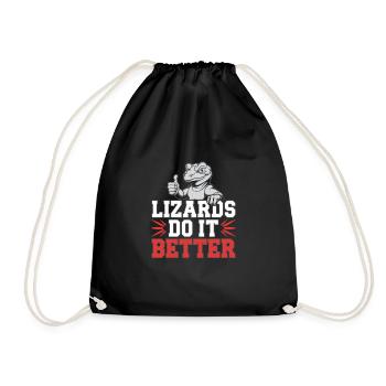Lézard Peuple Reptile Conspiration Et Secret - Sac de sport léger - noir - Devant