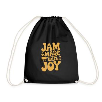 Preserving homemade food - Drawstring Bag - black - Front