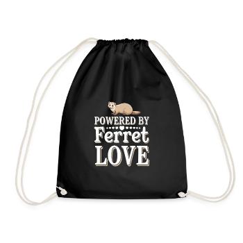 Propriétaire de furet, Amateur de furets, Bonbons - Sac de sport léger - noir - Devant