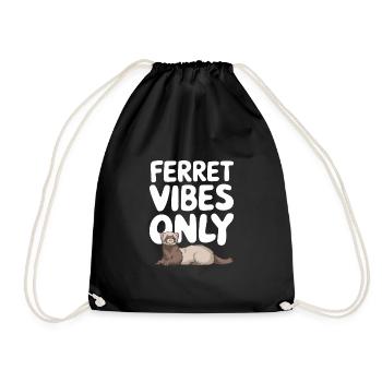 Propriétaire de furet, Amateur de furets, Bonbons - Sac de sport léger - noir - Devant