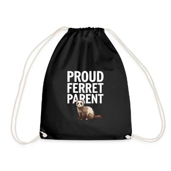 Propriétaire de furet, Amateur de furets, Bonbons - Sac de sport léger - noir - Devant