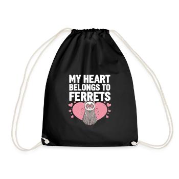 Propriétaire de furet, Amateur de furets, Bonbons - Sac de sport léger - noir - Devant