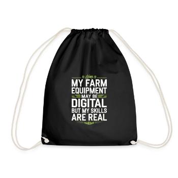 Farming Simulator Virtual Farming Game Fan Farm - Turnbeutel - Schwarz - Vorne