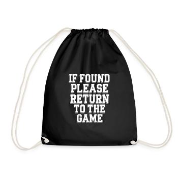 Introverted Gamer Declarer Calm - Drawstring Bag - black - Front