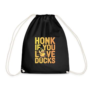propriétaires de canards domestiques, amoureux des canards, - Sac de sport léger - noir - Devant