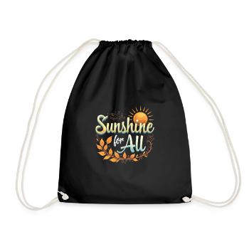 Énergie solaire Énergie renouvelable Mode de vie durable - Sac de sport léger - noir - Devant