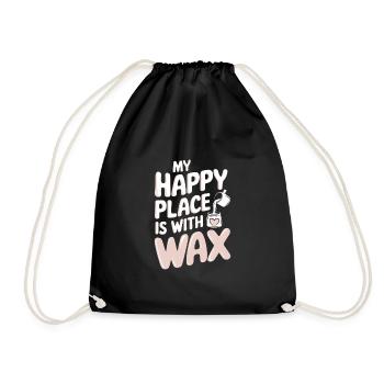Handmade, creative candles to make yourself - Drawstring Bag - black - Front