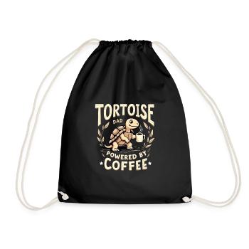 Turtle care for owners of - Drawstring Bag - black - Front