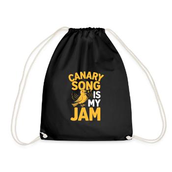 Animaux de compagnie, canari, propriétaire, amoureux des oiseaux et - Sac de sport léger - noir - Devant