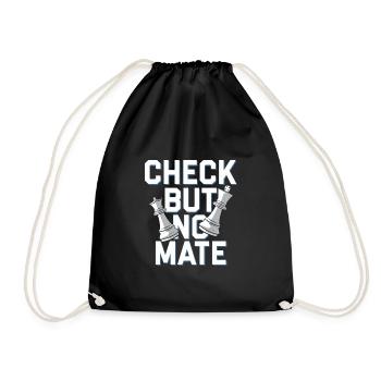 Chess Revival Movement Chess Lover Strategic - Drawstring Bag - black - Front