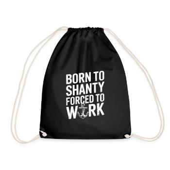 Sailors Sea Shanty Singing Ship Adventures - Drawstring Bag - black - Front