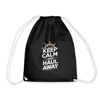 Sailors Sea Shanty Singing Ship Adventures - Drawstring Bag - black - Front