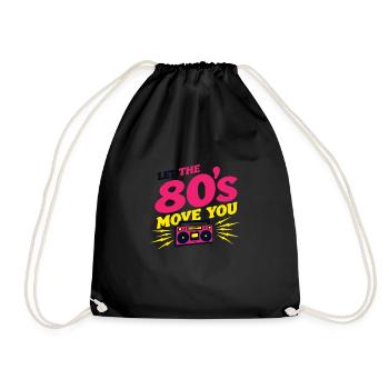 Amateurs de fitness des années 80 Entraînement rétro et - Sac de sport léger - noir - Devant