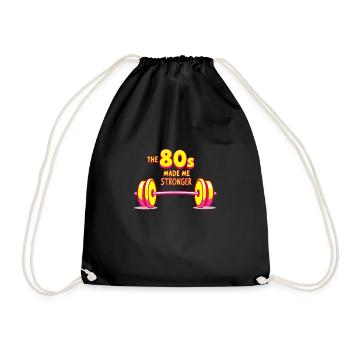 Amateurs de fitness des années 80 Entraînement rétro et - Sac de sport léger - noir - Devant