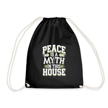 Extended family mother's life, chaos, love and - Drawstring Bag - black - Front