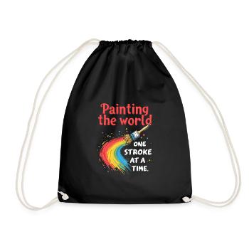 Crafts with children diy projects and funny ones - Drawstring Bag - black - Front