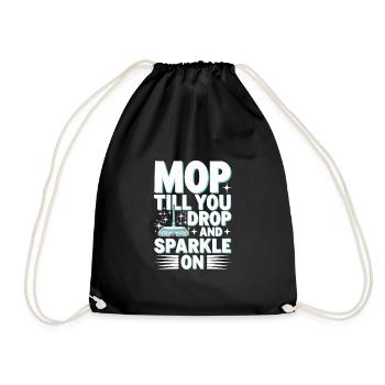 Amateurs de nettoyage de printemps, nouveaux départs et - Sac de sport léger - noir - Devant