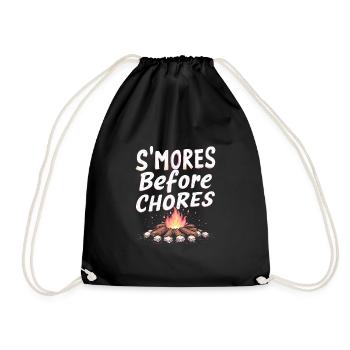 Fire Pits Backyard Gatherings In - Drawstring Bag - black - Front