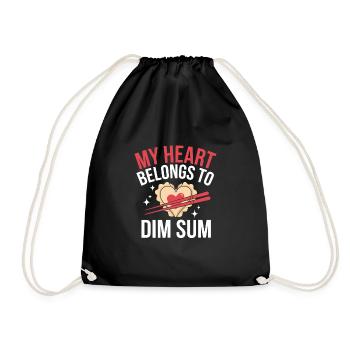 Dim-sum-liebhaber Chinesischer Küche Und Knödel - Turnbeutel - Schwarz - Vorne