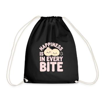 Dim-sum-liebhaber Chinesischer Küche Und Knödel - Turnbeutel - Schwarz - Vorne