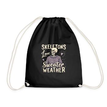 Cozy, Horror, Aesthetics, Spooky, Cozy - Drawstring Bag - black - Front