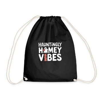 Cozy, Horror, Aesthetics, Spooky, Cozy - Drawstring Bag - black - Front