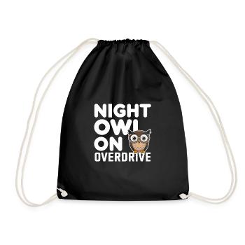 Sarcasme fonctionnel du matin pour les noctambules - Sac de sport léger - noir - Devant