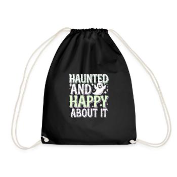 Paranormal Comedy Funny Ghost Humor Lighthearted - Drawstring Bag - black - Front