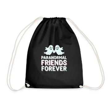 Paranormal Comedy Funny Ghost Humor Lighthearted - Drawstring Bag - black - Front