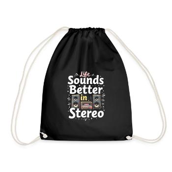 Un son haut de gamme de haute qualité pour la culture audiophile - Sac de sport léger - noir - Devant