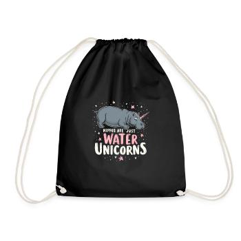 Humour hippopotame, citations sarcastiques, drôle - Sac de sport léger - noir - Devant