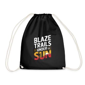 Desert wanderers, rugged trails and dry - Drawstring Bag - black - Front