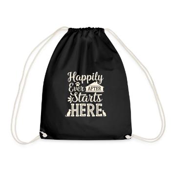 Freiwillige Tierrettung Animal Shelter Heroes - Drawstring Bag - black - Front