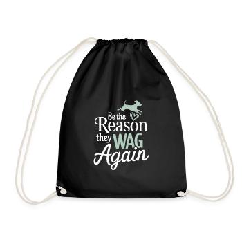 Freiwillige Tierrettung Animal Shelter Heroes - Drawstring Bag - black - Front