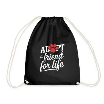 Freiwillige Tierrettung Animal Shelter Heroes - Drawstring Bag - black - Front