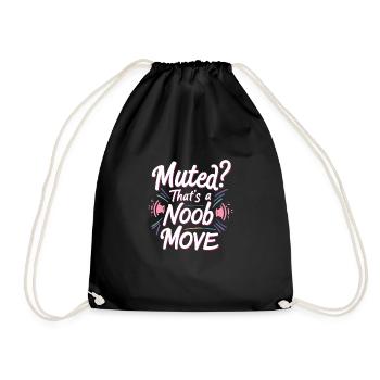 Music and gaming soundtracks with immersive audio - Drawstring Bag - black - Front