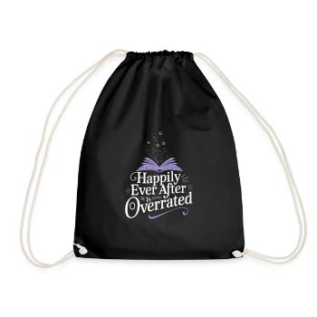 Book-like humour, Witty reading quotes, Literary - Drawstring Bag - black - Front