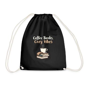 Book-like humour, Witty reading quotes, Literary - Drawstring Bag - black - Front