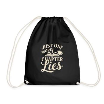 Book-like humour, Witty reading quotes, Literary - Drawstring Bag - black - Front