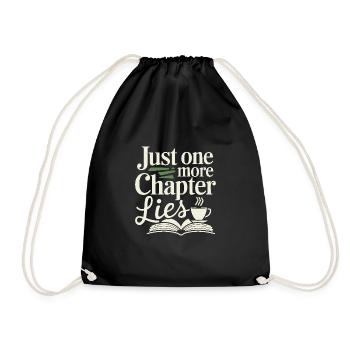 Book-like humour, Witty reading quotes, Literary - Drawstring Bag - black - Front