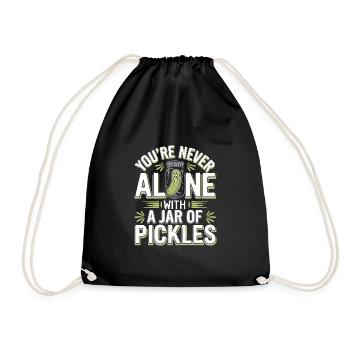 Pickle Lovers Humor Dill-ightful Jokes Funny Food - Turnbeutel - Schwarz - Vorne
