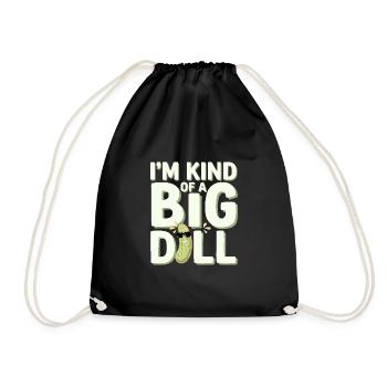 Pickle Lovers Humor Dill-ightful Jokes Funny Food - Turnbeutel - Schwarz - Vorne