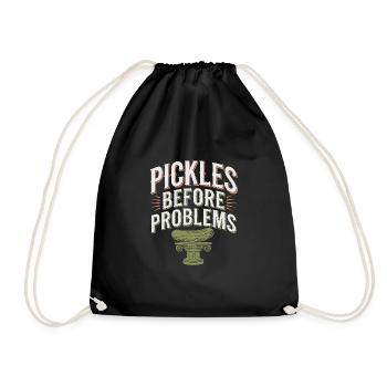 Pickle Lovers Humor Dill-ightful Jokes Funny Food - Turnbeutel - Schwarz - Vorne
