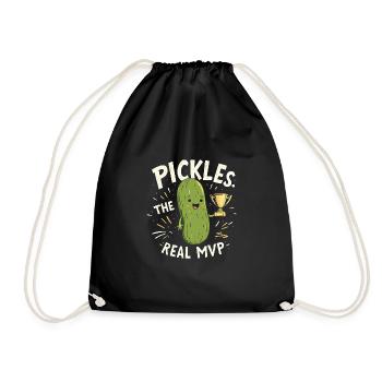 Amateurs de cornichons Humour Blagues dill-ightful Nourriture drôle - Sac de sport léger - noir - Devant