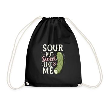 Pickle Lovers Humor Dill-ightful Jokes Funny Food - Turnbeutel - Schwarz - Vorne