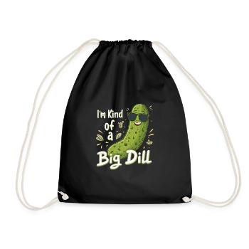 Pickle Lovers Humor Dill-ightful Jokes Funny Food - Turnbeutel - Schwarz - Vorne