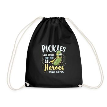 Amateurs de cornichons Humour Blagues dill-ightful Nourriture drôle - Sac de sport léger - noir - Devant