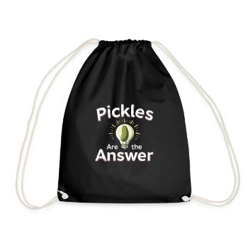 Amateurs de cornichons Humour Blagues dill-ightful Nourriture drôle - Sac de sport léger - noir - Devant